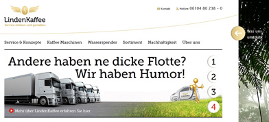 Impression der Webseite