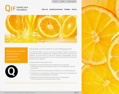 Impression der neuen Webseite