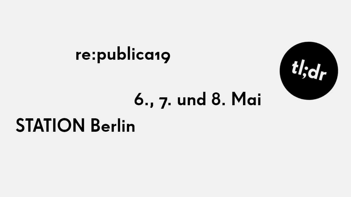 Titelbild re:publica 2019
