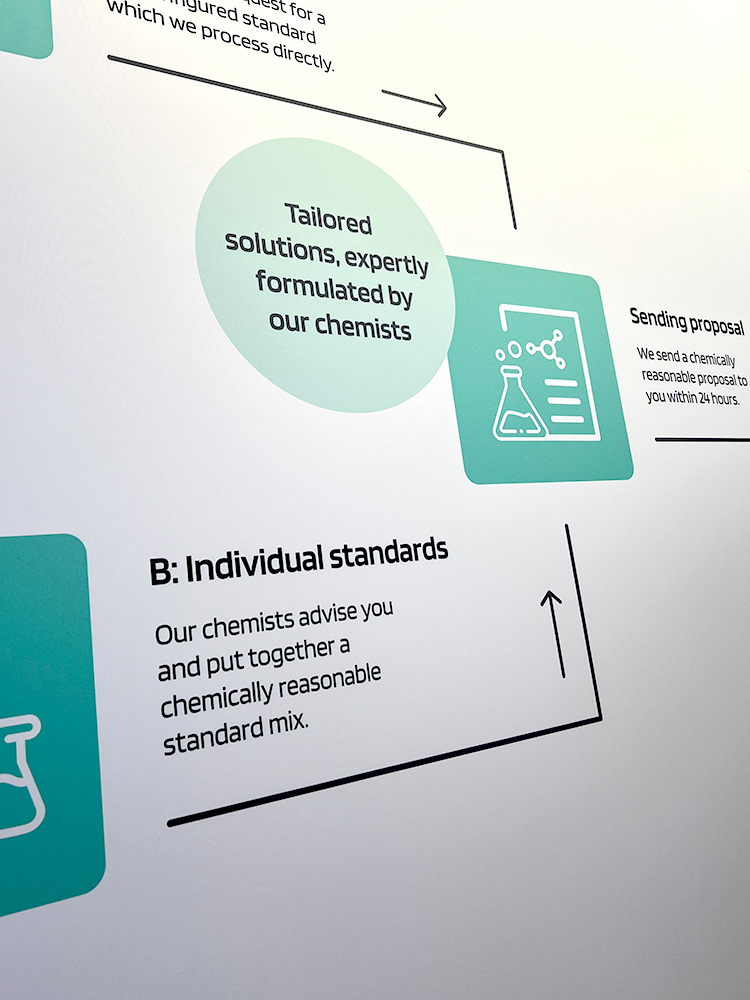 Detail einer Infografik zu ‚Individual standards‘ mit Icon und Textfeldern