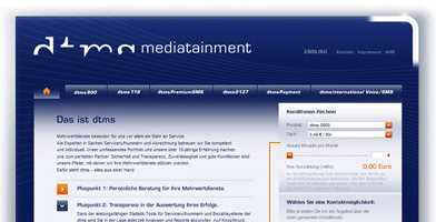 Impression Launch der Webseite