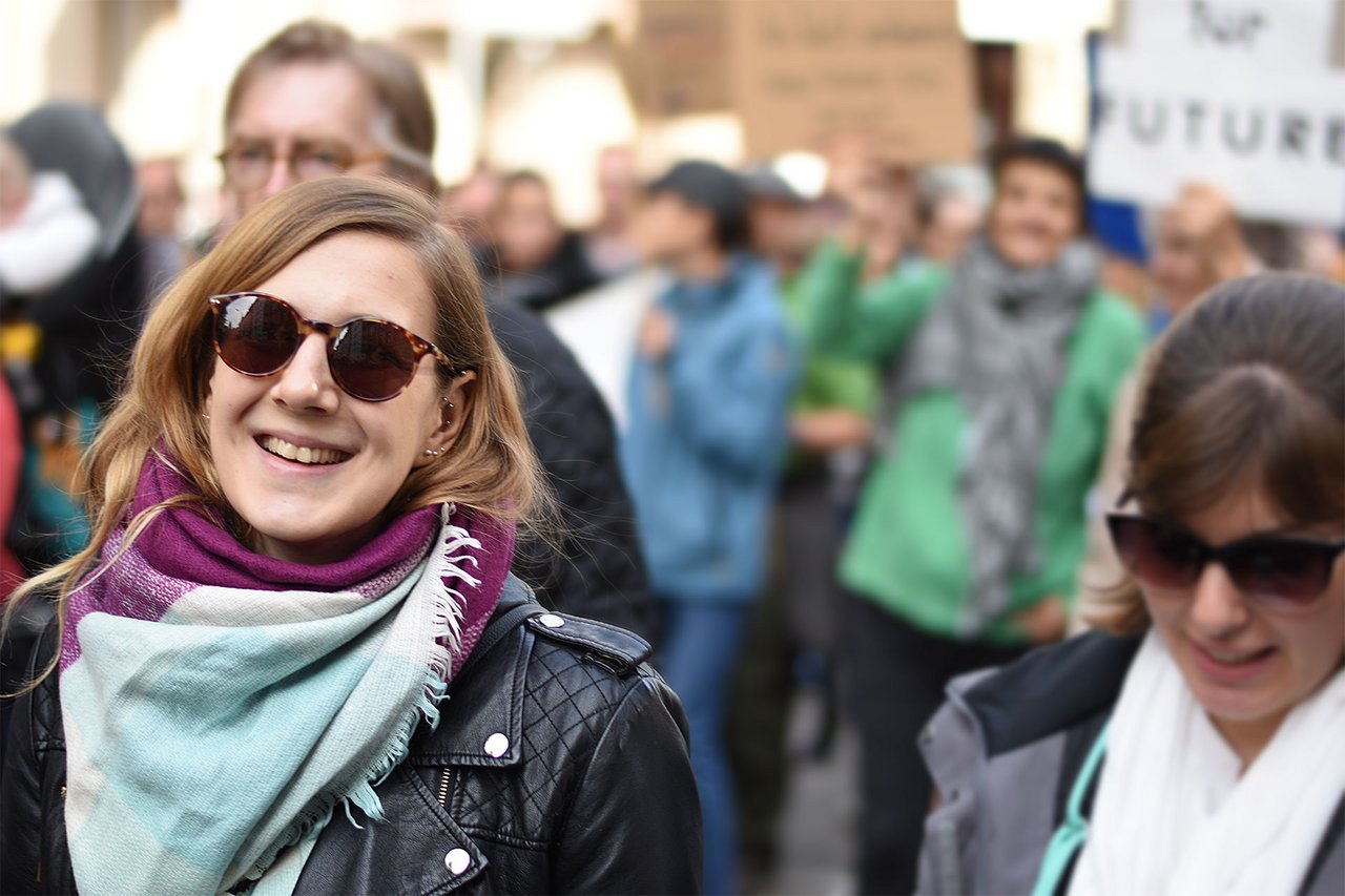 Jenni beim Fridays For Future Streik 2019