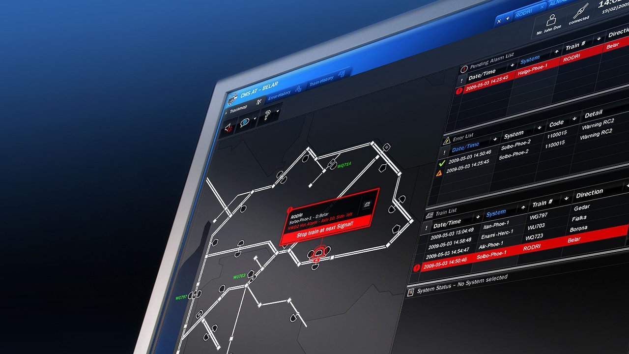 Beispielscreen aus dem GUI-Design von voestalpine SIGNALING Siershahn