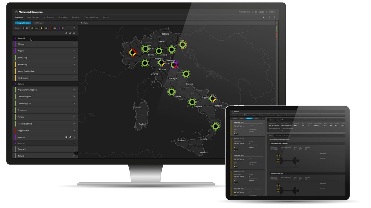Beispielscreen im Dark Mode aus dem Phoenix CMS Design System